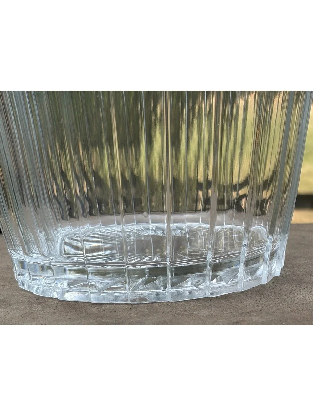 Imperial Glass Clear Ice Tub Champagne Bucket EUC